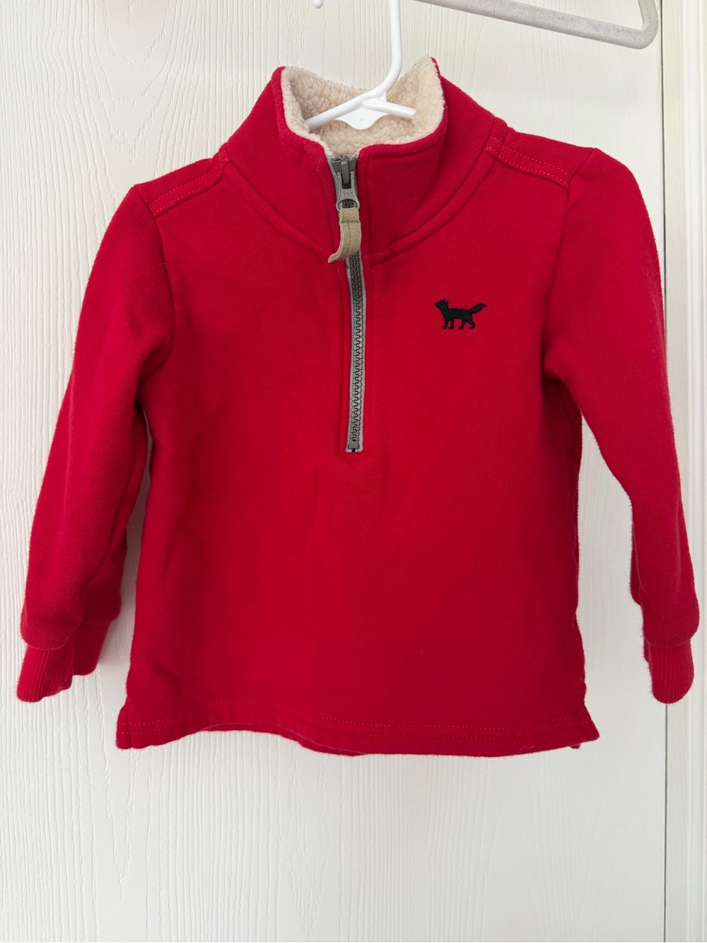 Carter’s Toddler Boy Fleece Half Zip Sweater - Red